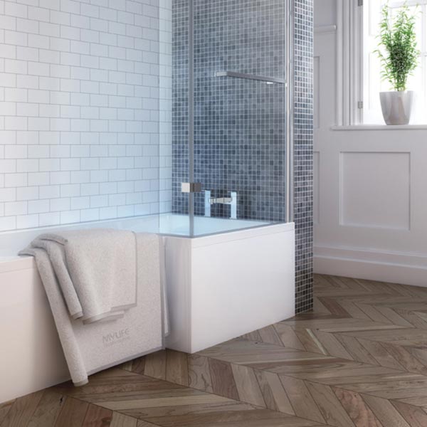 L-SHAPE SHOWER BATH