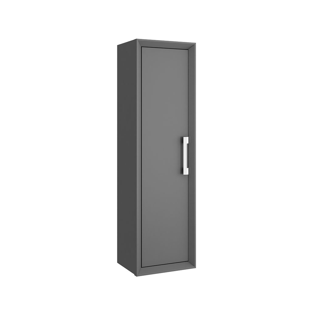 LISKA 1 DOOR TALL BOY DARK GREY – REVERSIBLE